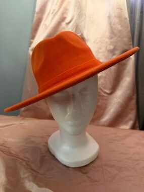 Orange Women's Fedora Hat